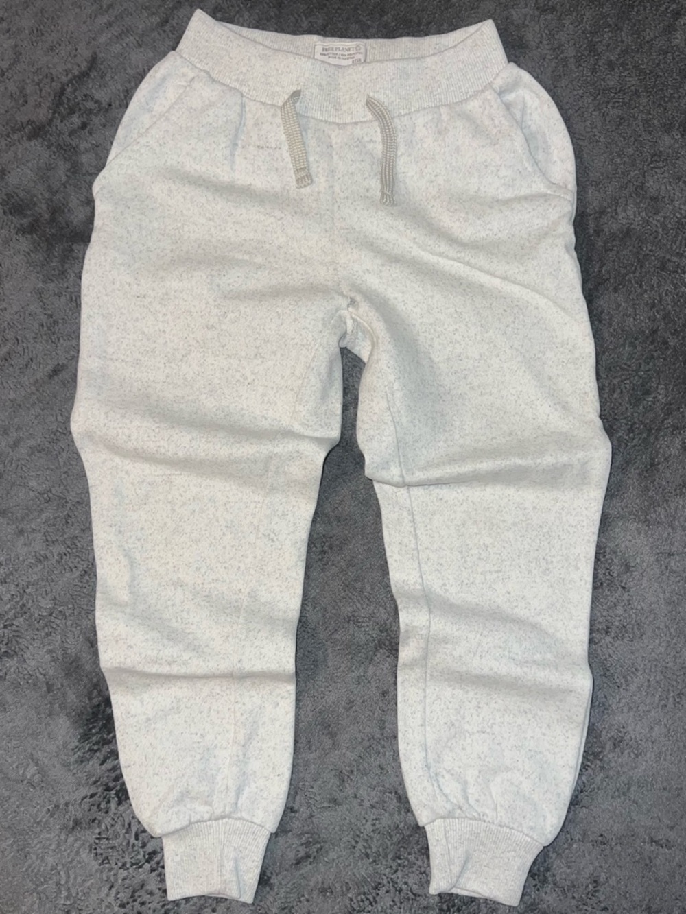 Free Planet Kids Light Gray Speckled Jogger Sweatpants